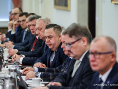 Przedstawiciele Związku Powiatów Polskich na spotkaniu w Kancelarii Prezydenta RP, 21 listopada 2025 r., Warszawa: 3