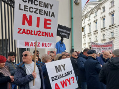 Protest w obronie szpitali powiatowych, 3 marca 2026 r., Warszawa: 1