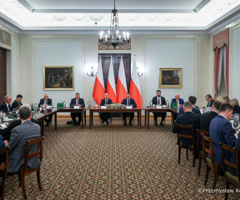 Przedstawiciele Związku Powiatów Polskich na spotkaniu w Kancelarii Prezydenta RP