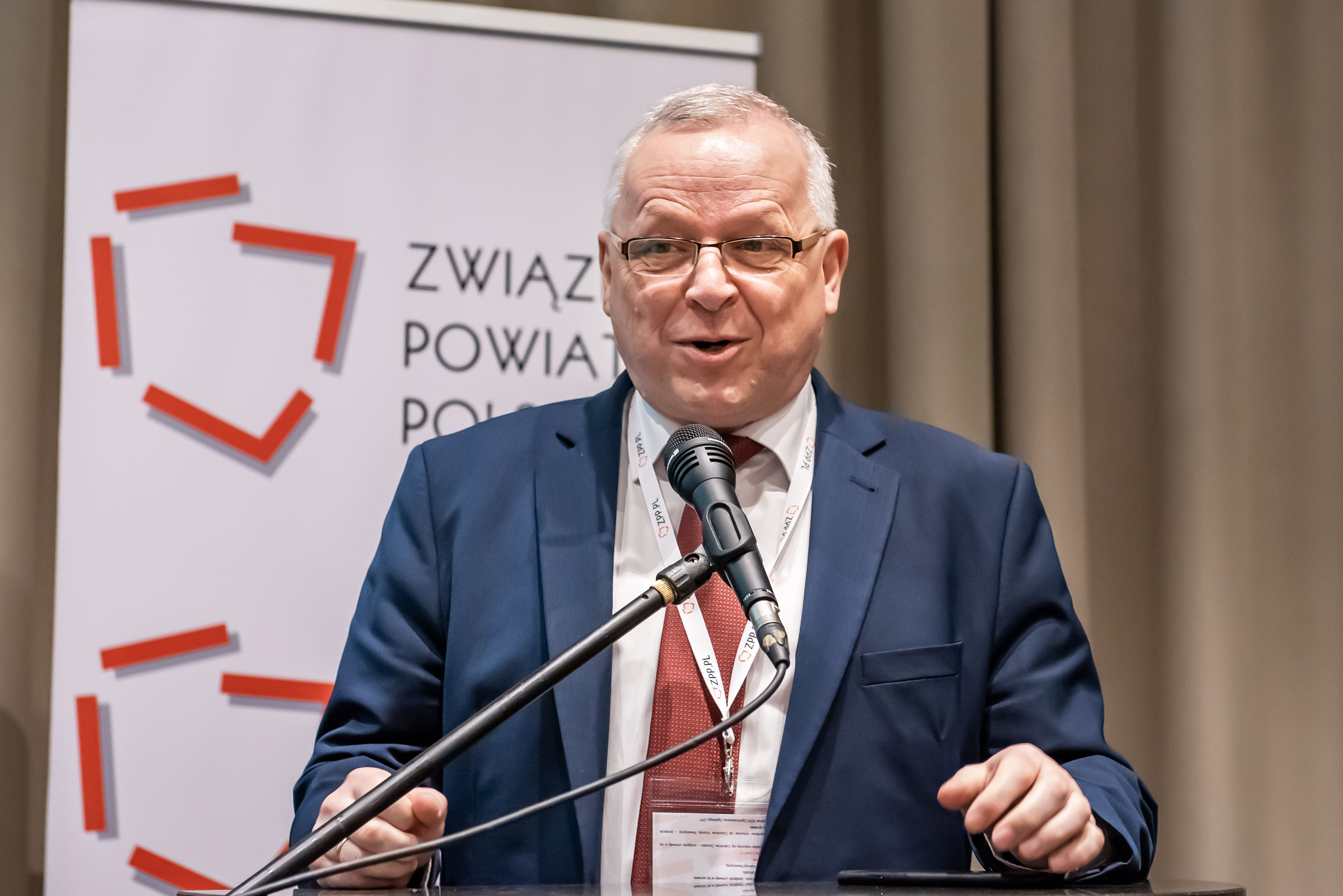 Prezes ZPP Andrzej Płonka podczas XXIV Zgromadzenia Ogólnego ZPP