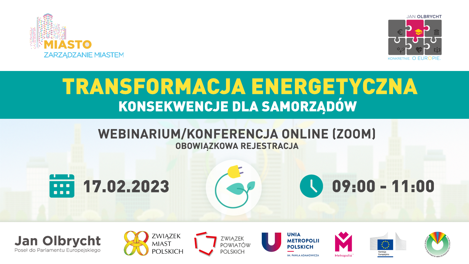 Transformacja energetyczna. Konsekwencje dla samorządów - bezpłatne webinarium, 17 lutego 2023 r.