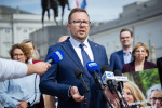 Inauguracja samorządowej kampanii profrekwencyjnej „Głosujemy na 100%”, 6 maja 2025 r., Warszawa: 45