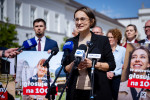 Inauguracja samorządowej kampanii profrekwencyjnej „Głosujemy na 100%”, 6 maja 2025 r., Warszawa: 2