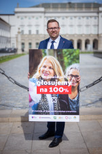Inauguracja samorządowej kampanii profrekwencyjnej „Głosujemy na 100%”, 6 maja 2025 r., Warszawa: 43