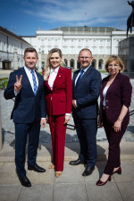 Inauguracja samorządowej kampanii profrekwencyjnej „Głosujemy na 100%”, 6 maja 2025 r., Warszawa: 49